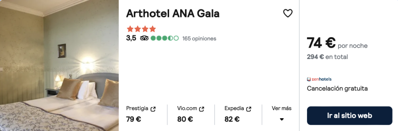 dormir barato hotel 4 estrellas centro Viena en verano