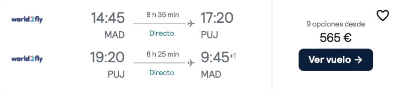 comprar vuelos baratos de madrid a punta cana