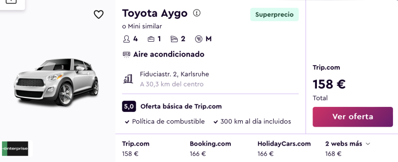 alquilar coche barato en selva negra