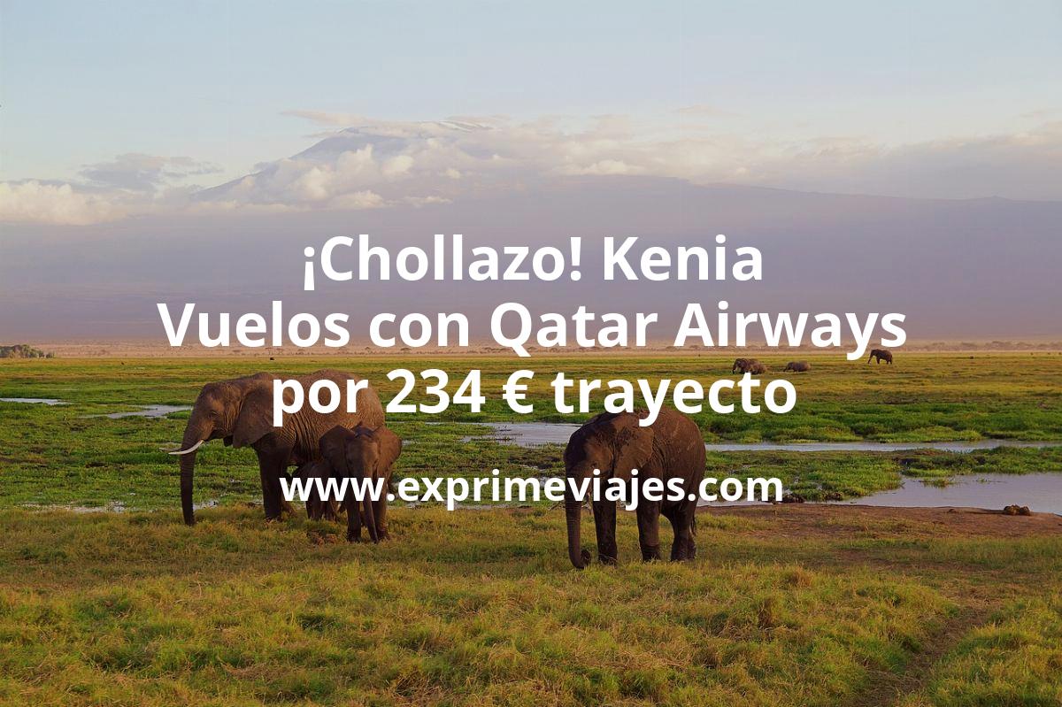 🇰🇪 Kenia: Vuelos con Qatar Airways por 234 euros trayecto