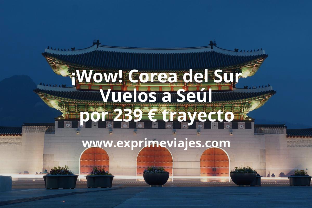 🇰🇷 Vuelos a Corea por 239 euros trayecto