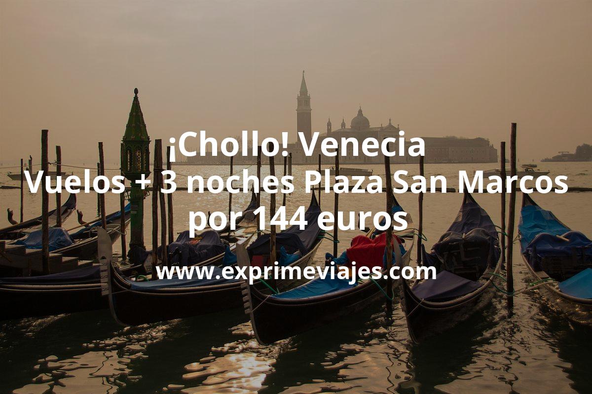 🇮🇹 Venecia: Vuelos + 3 noches junto Plaza San Marcos por 144 euros