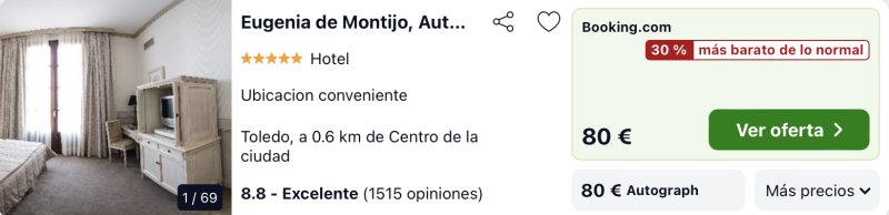 dormir barato hotel 5 estrellas toledo
