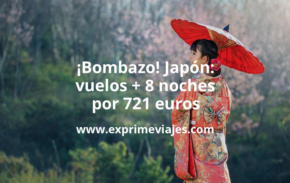 🇯🇵 Bombazo! Japón: Vuelos + 8 noches por 721 euros