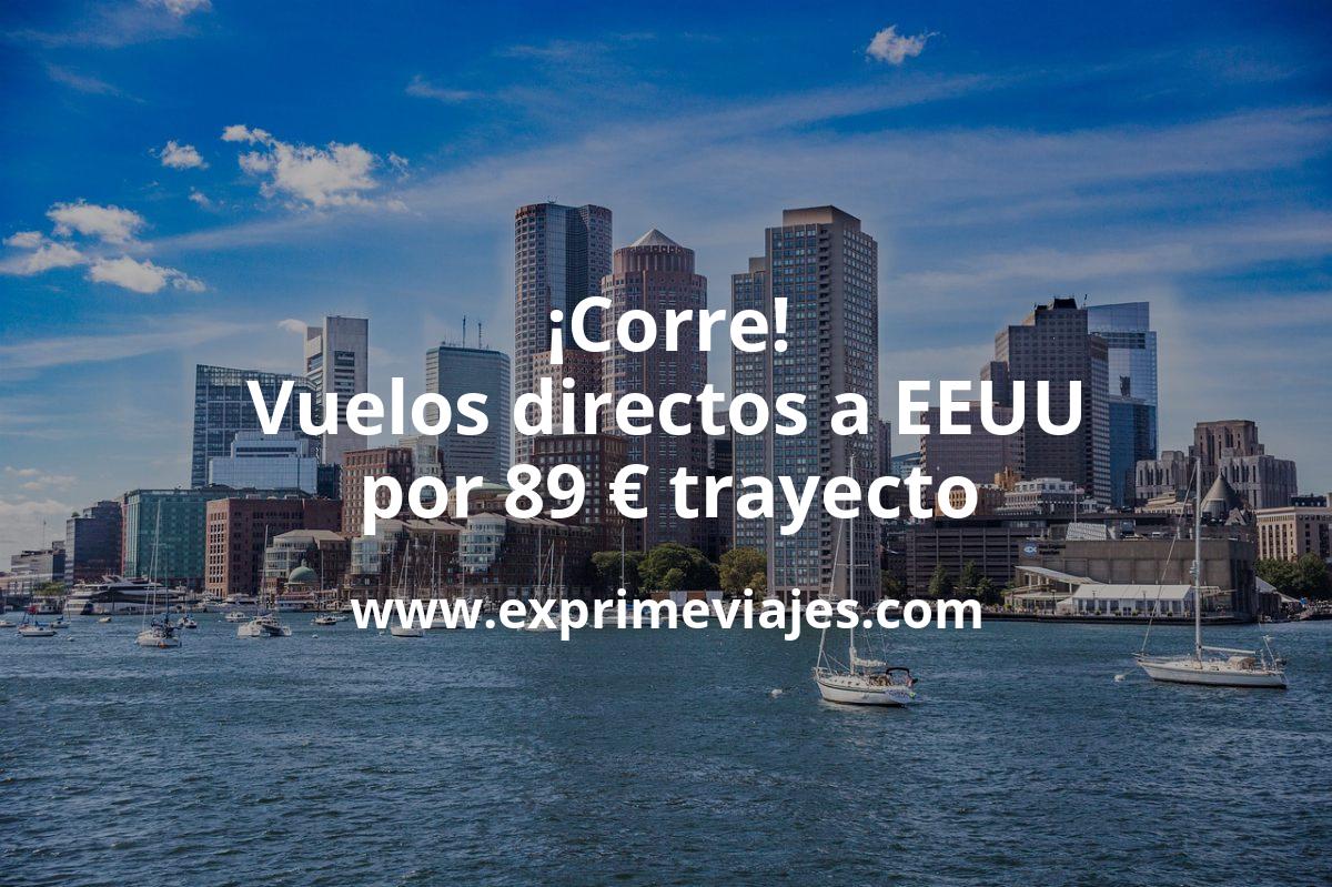 🇺🇸 Locurón! Estados Unidos: vuelos directos por 89 euros trayecto