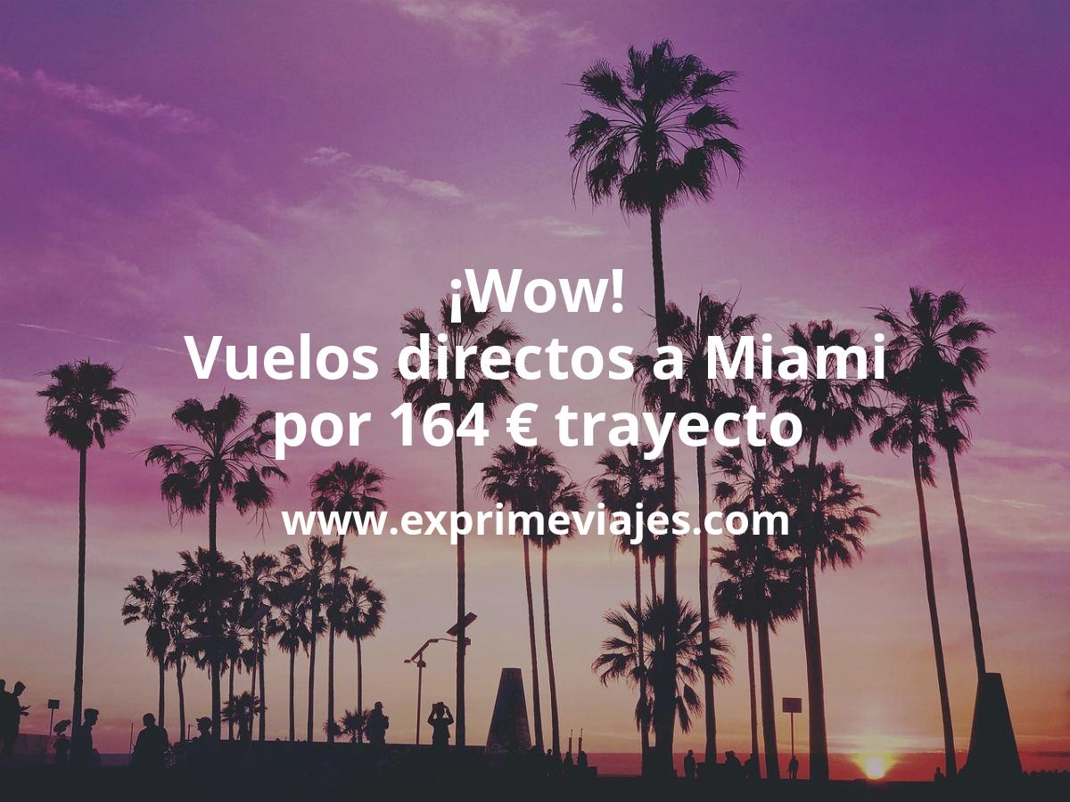 🇺🇸 Miami: Vuelos directos por 164 euros trayecto