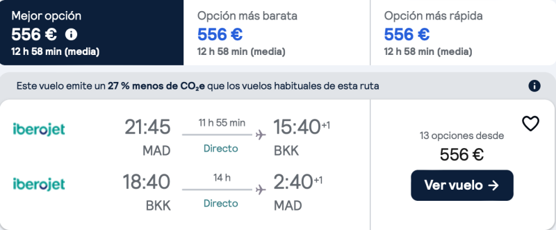 comprar vuelos baratos de madrid a Tailandia