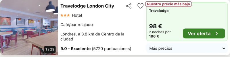 dormir barato en Londres finde
