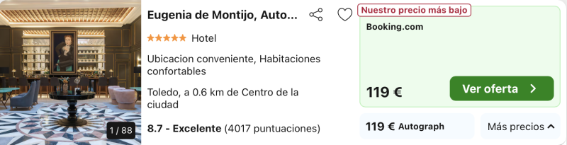 oferta dormir hotel 5 estrellas toledo