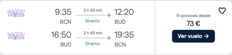 comprar vuelos baratos de barcelona a Budapest