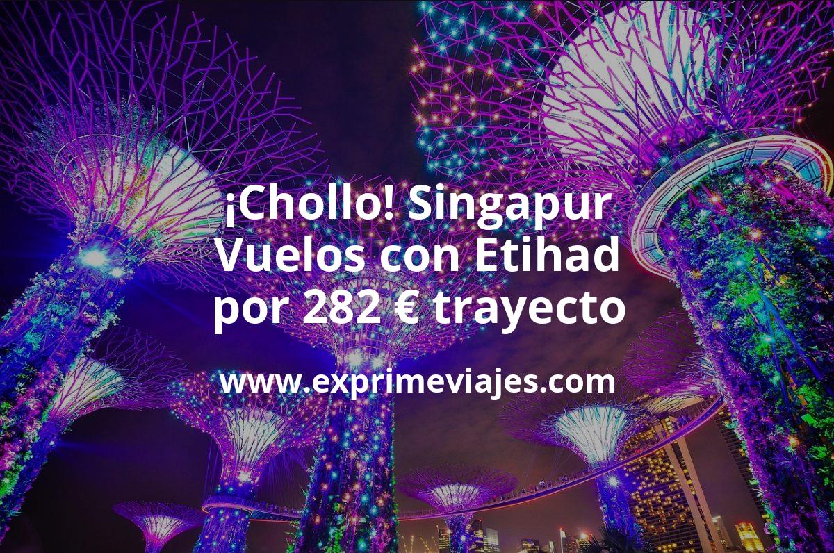 🇸🇬 Singapur: Vuelos con Etihad desde España por 282 euros trayecto