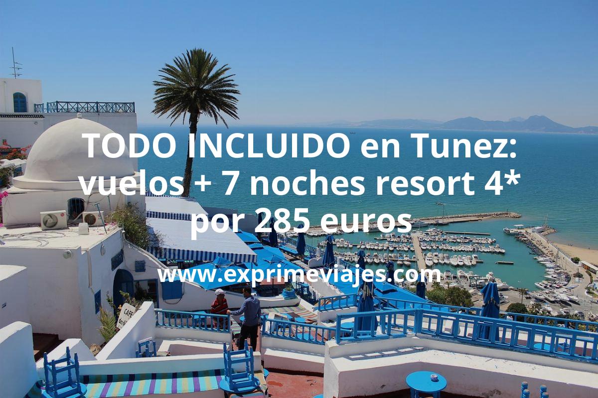 🇹🇳 TODO INCLUIDO en Túnez: Vuelos + 7 noches resort 4* por 285 euros