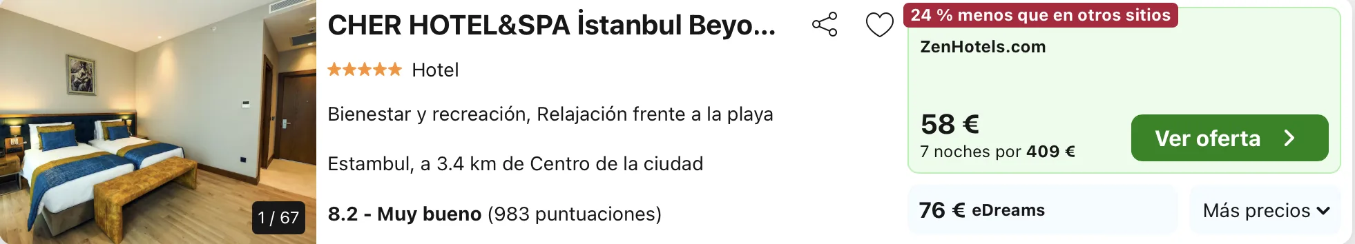dormir barato hotel lujo Estambul
