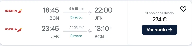 comprar vuelos baratos Nueva York