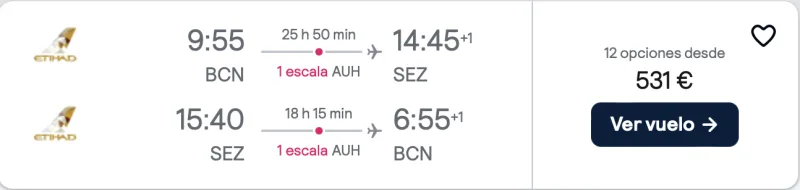 COMPARAR VUELOS BARATOS DE BARCELONA A SEYCHELLES