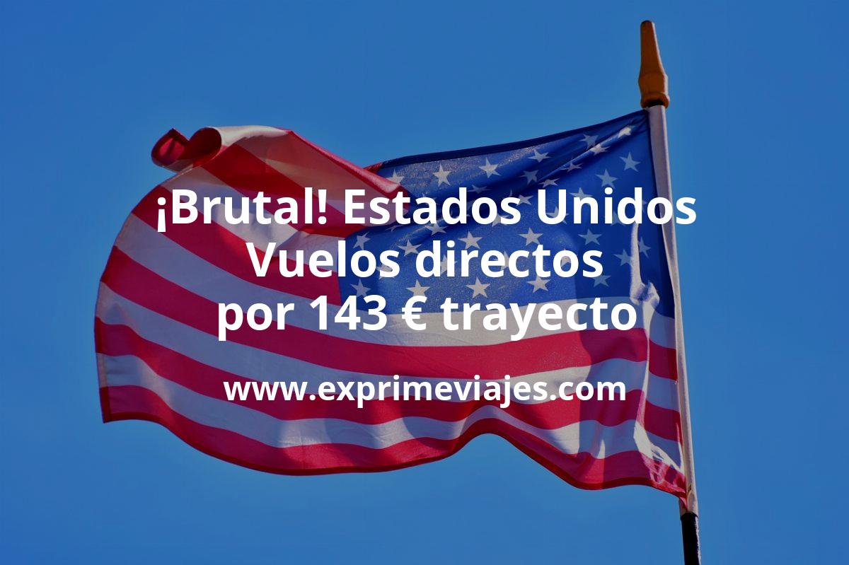 🇺🇸 Estados Unidos: vuelos directos por 143 euros trayecto