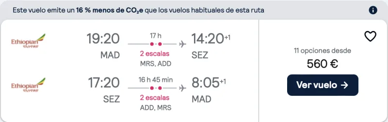 comprar vuelos baratos de Madrid a Seychelles 