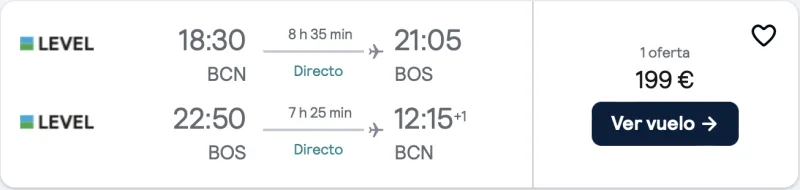 comprar vuelos baratos a Estados Unidos por 99 euros
