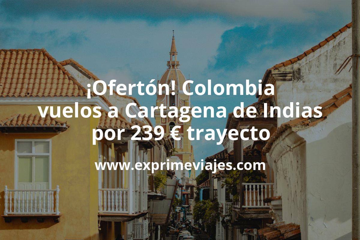 🇨🇴 Colombia: Vuelos a Cartagena de Indias por 239 euros trayecto