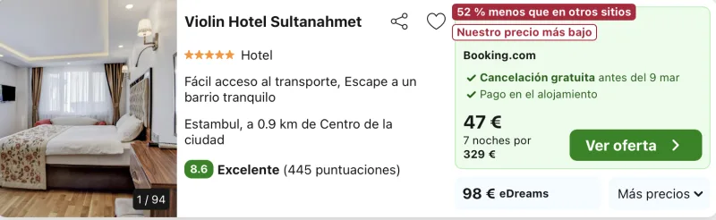 chollo hotel 5 estrellas Estambul