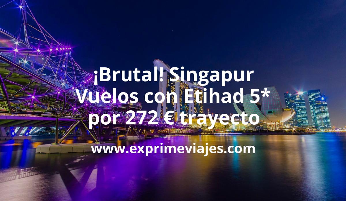 🇸🇬 Singapur: Vuelos con Etihad desde España por 272 euros trayecto