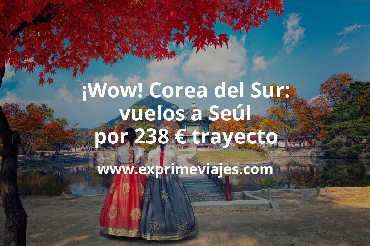 🇰🇷 Vuelos a Corea del Sur por 238 € trayecto