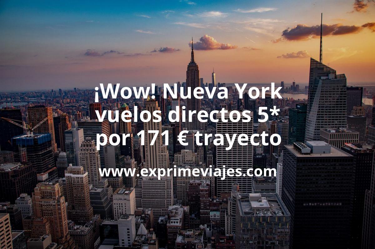 🇺🇸 Nueva York: vuelos directos por 171 euros trayecto