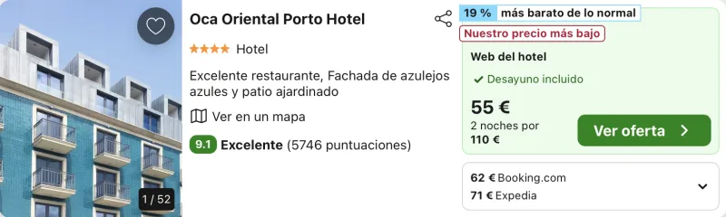 chollo hotel oporto