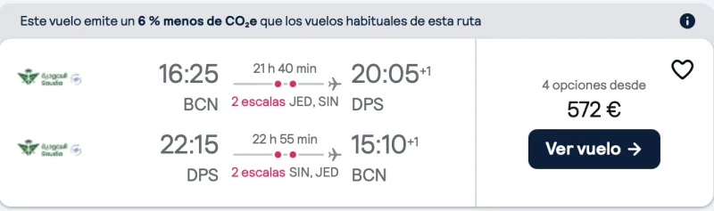 comprar vuelos baratos de barcelona a bali