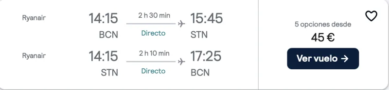 comprar vuelos baratos de barcelona a londres