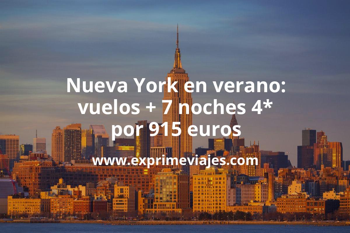 🇺🇸 Locurón! Nueva York en verano: vuelos directos + 7 noches 4* Times Square por 915 euros