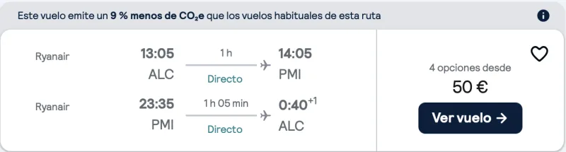 COMPRAR VUELOS BARATOS DE ALICANTE A MALLORCA