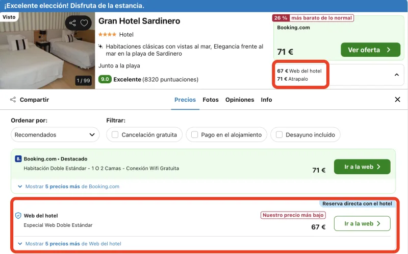 oferta hotel gran sardinero Santander