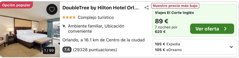 oferta hotel orlando verano