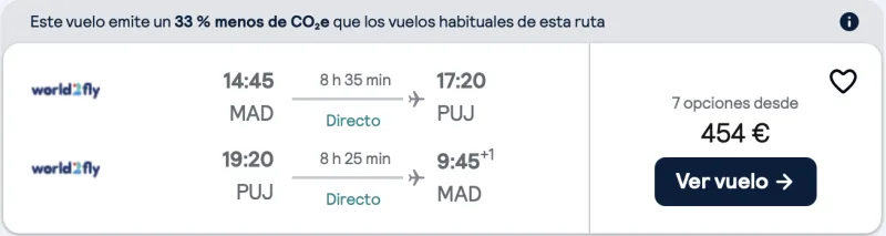 comprar vuelos baratos de madrid a punta cana