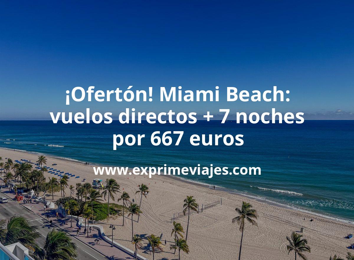 🇺🇸 Miami Beach: Vuelos directos + 7 noches por 667 euros