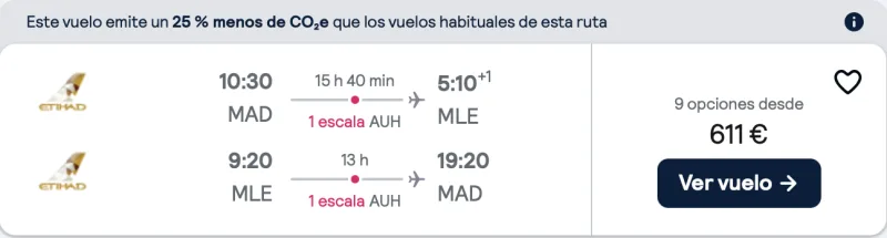 comprar vuelos baratos de madrid a maldivas