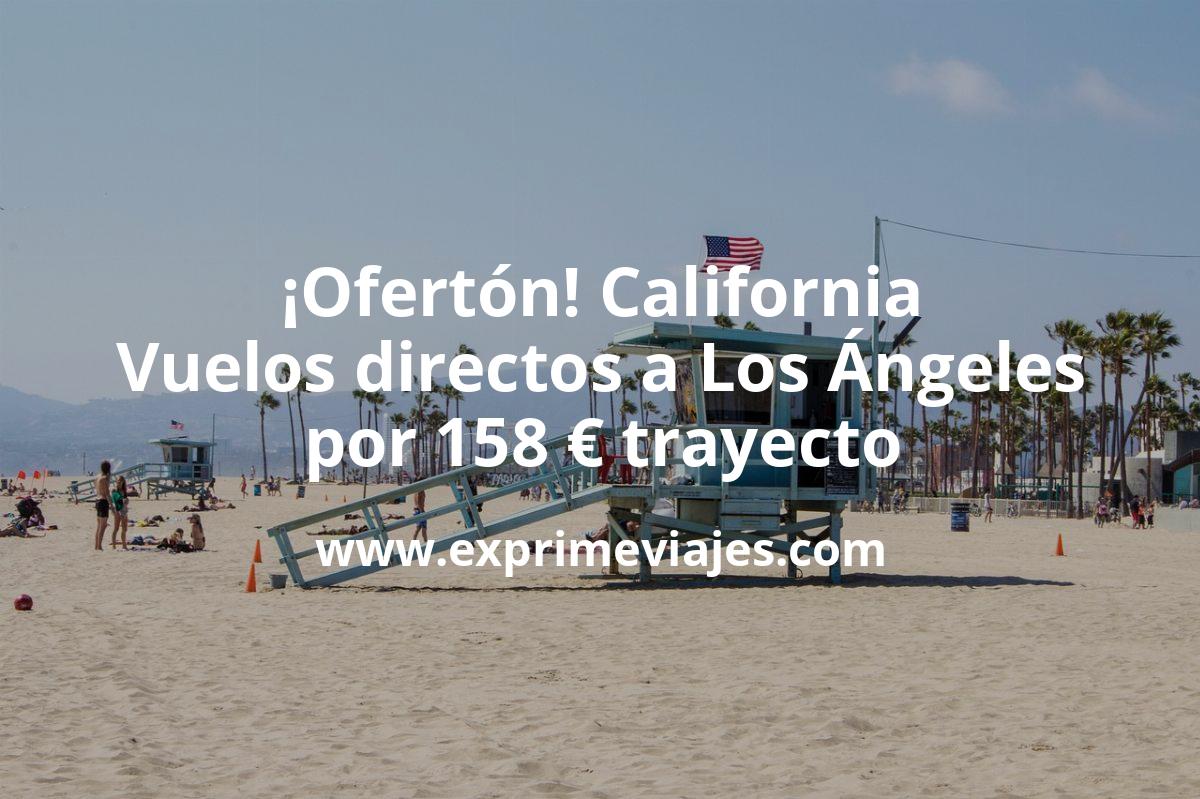 🇺🇸 California: Vuelos directos a Los Ángeles por 158 euros trayecto
