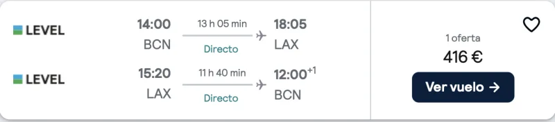 comprar vuelos baratos de barcelona a los ángeles
