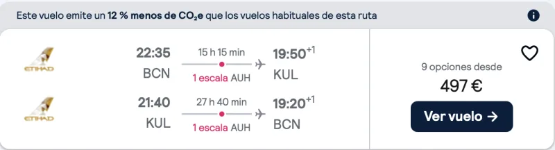 comprar vuelos baratos de barcelona a malasia en verano
