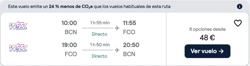 COMPRAR VUELOS BARATOS DE BARCELONA A ROMA EN FIN DE SEMANA
