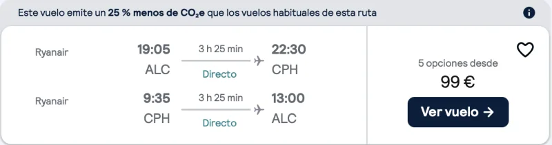 COMPRAR VUELOS BARATOS DE ALICANTE A COPENHAGUE