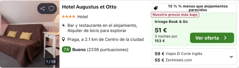 oferta hotel 4 estrellas Praga fin de semana