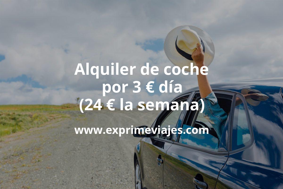🇪🇸 Corre! Alquiler de coche por 3 euros día (24 euros toda la semana)