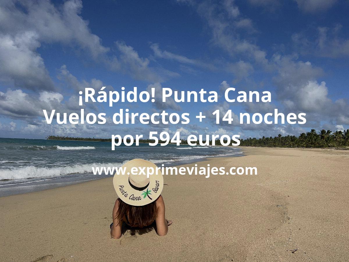 🇩🇴 Rápido! Punta Cana: Vuelos + 14 noches por 594 euros