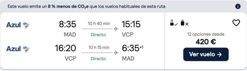 comprar vuelos baratos de madrid a São Paulo brasil