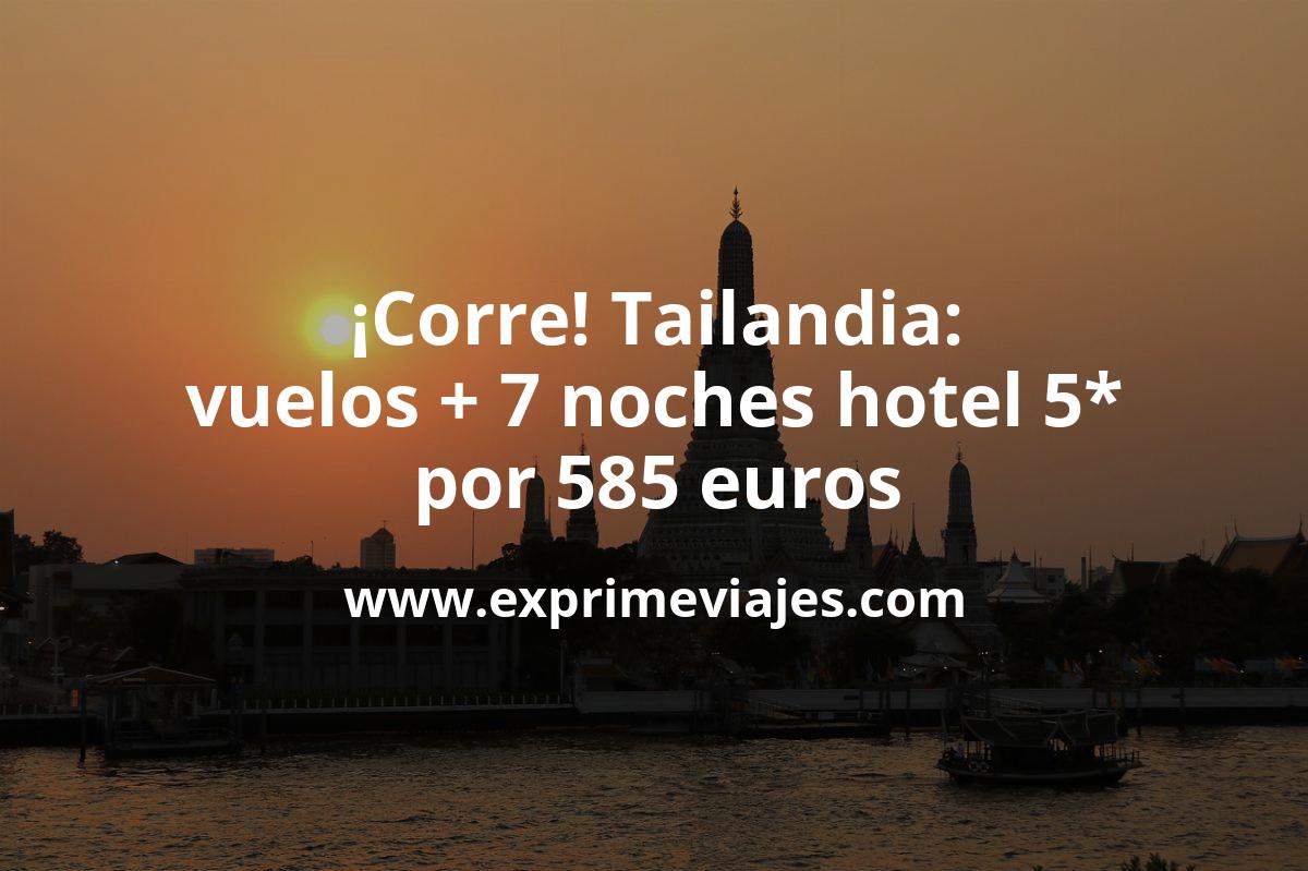 🇹🇭 Corre! Tailandia de lujo: vuelos + 7 noches suite 5* por 585 euros