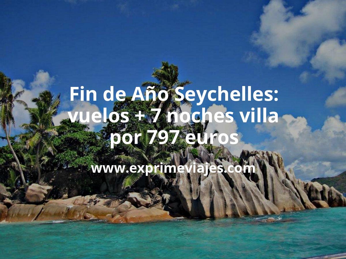 🇸🇨 Fin de Año en Seychelles: Vuelos + 7 noches villa por 797 euros
