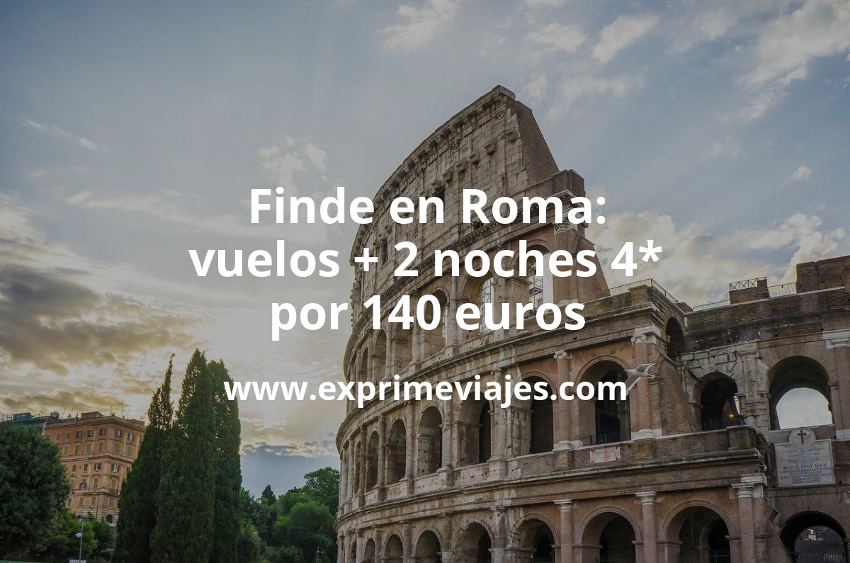 🇮🇹 Fin de Semana Roma: vuelos + 2 noches 4* con desayuno por 140 euros