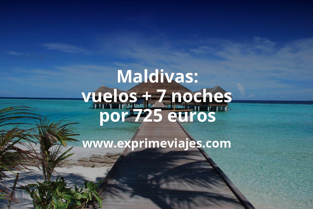 🇲🇻 Maldivas: vuelos + 7 noches por 725 euros